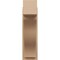 Ekena Millwork 7 1/2-in W x 18-in D x 26-in H Funston Block Rough Cedar Woodgrain TimberThane Outlooker, Primed Tan OUTUR075X18X26FST44RCPR - alternate 5